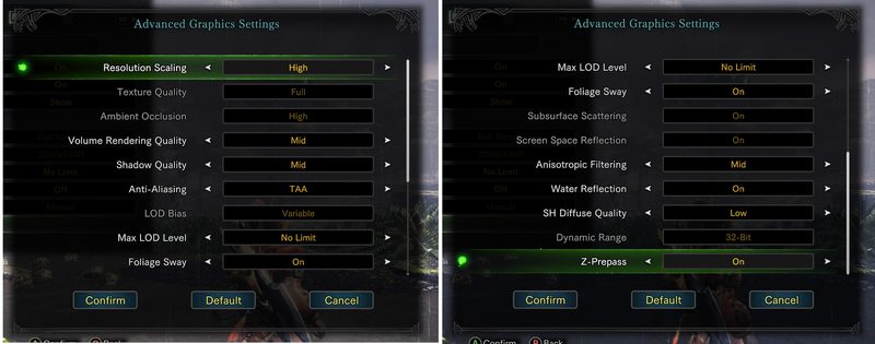 Here are the settings I’ve been using. Resolution at 1440p, vsync off.